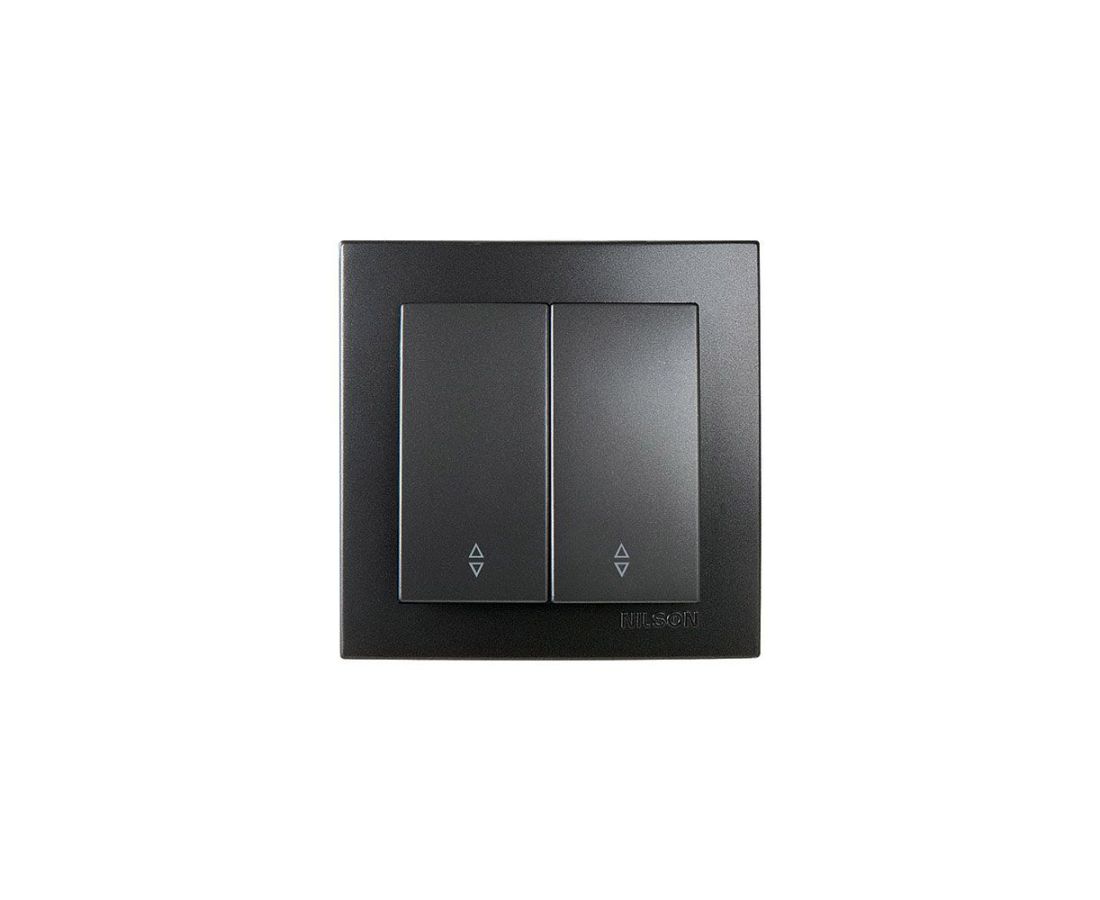 ჩამრთველი რევერსი ორიანი touran black - 24221009 — როზეტები და ჩამრთველები
